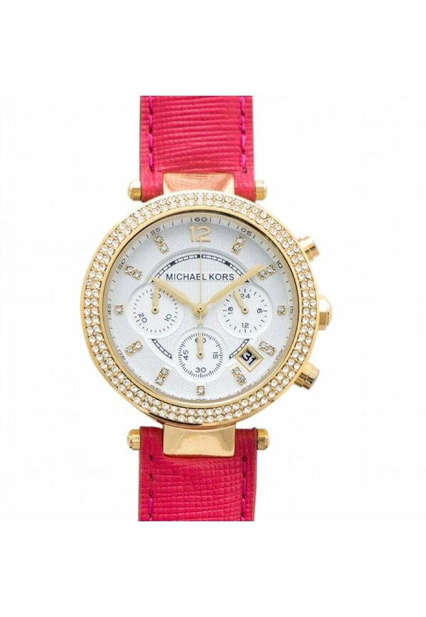 Michael Kors Parker Chronograph Lady Damenuhr gold pink MK2297