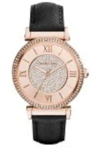 Michael Kors Catlin Lady Damenuhr roségold schwarz...