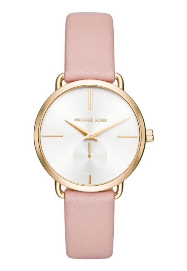 Michael Kors Portia Lady Damenuhr gold rosa Lederarmband