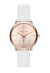 Michael Kors Portia Lady Damenuhr roségold weiß Lederarmband