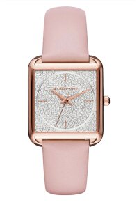 Michael Kors Lady Damenuhr roségold rosa Lederarmband