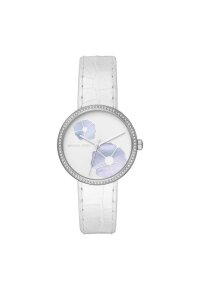 Michael Kors Courtney Lady Damenuhr silber weiß...