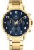 Tommy Hilfiger Daniel Armbanduhr gold blau Edelstahl