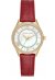 Michael Kors Lauryn Lady Damenuhr gold rot Lederarmband