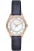Michael Kors Lauryn Lady Damenuhr roségold blau Lederarmband