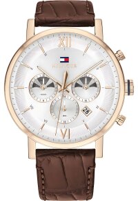 Tommy Hilfiger Evan Armbanduhr roségold braun...