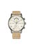 Tommy Hilfiger Kane Armbanduhr silber beige Lederarmband