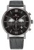 Tommy Hilfiger Evan Armbanduhr silber schwarz Lederarmband