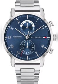 Tommy Hilfiger Kane Armbanduhr silber blau Edelstahl