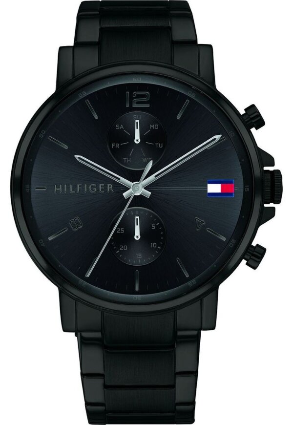 Tommy Hilfiger Daniel Herrrenuhr schwarz Edelstahl