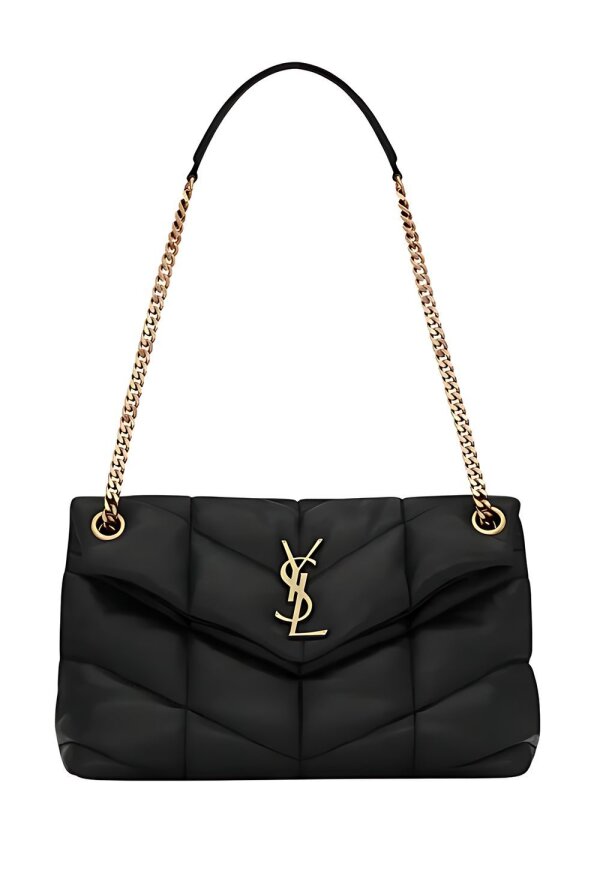 Saint Laurent Schultertasche in schwarz