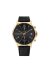 Tommy Hilfiger Daniel Armbanduhr gold schwarz Lederarmband