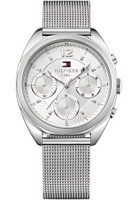 Tommy Hilfiger Mia Damenuhr Chronograph silber