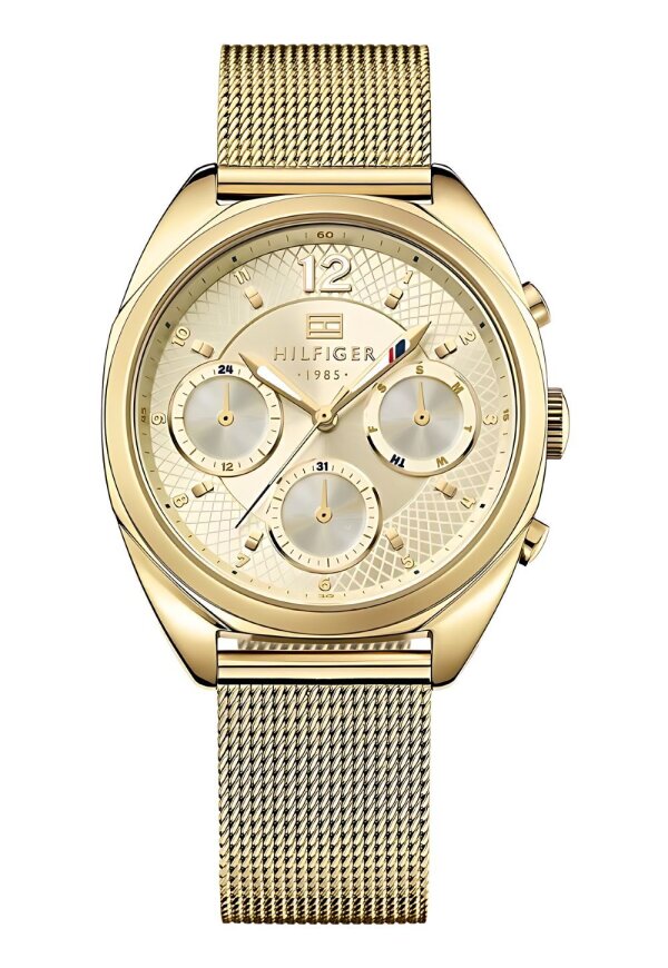 Tommy Hilfiger Damenuhr gold Edelstahl