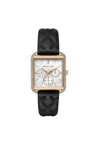 Michael Kors Lady Damenuhr gold schwarz Lederarmband