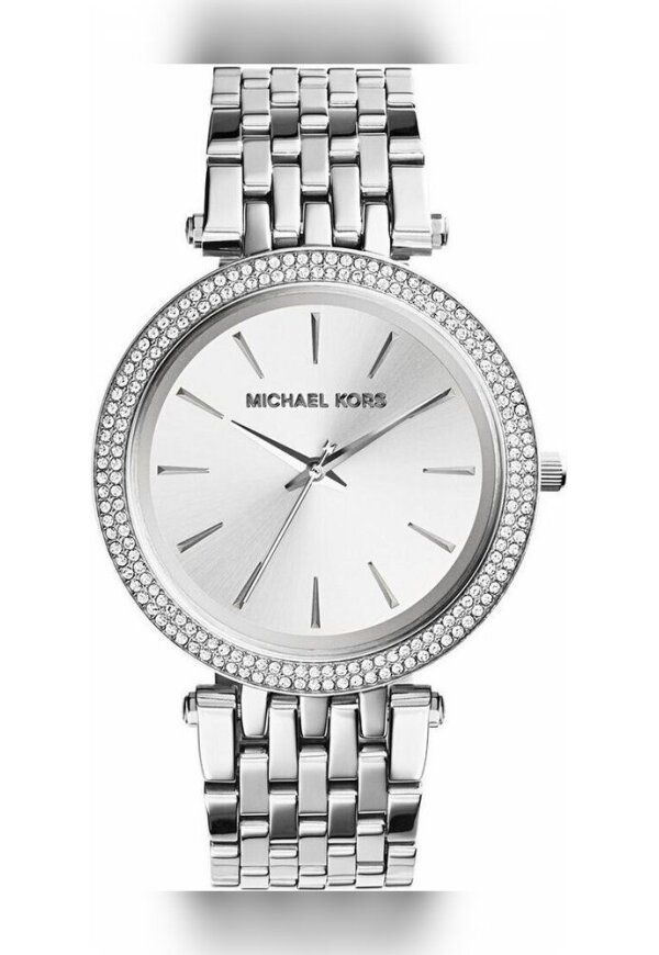 Michael Kors Damen Armbanduhr MK3190 Edelstahl Silberfarben