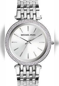 Michael Kors Damen Armbanduhr MK3190 Edelstahl Silberfarben