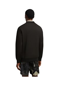 Moncler Logo Patch Cotton Sweatshirt Black