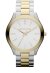 Michael Kors Slim Runway Lady Damenuhr silber gold Edelstahl