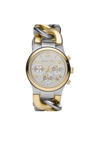 Michael Kors Twist Chain Lady Damenuhr silber gold Edelstahl