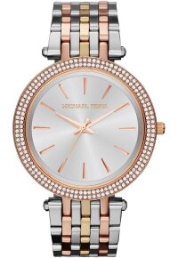 Michael Kors Darci Lady Damenuhr silber roségold...