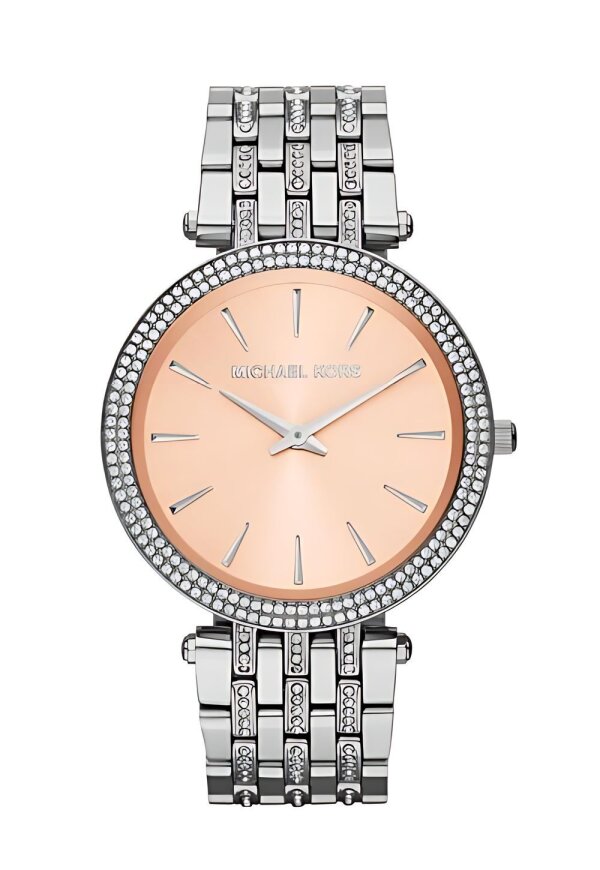 Michael Kors Darci Lady Damenuhr silber rosa Edelstahl