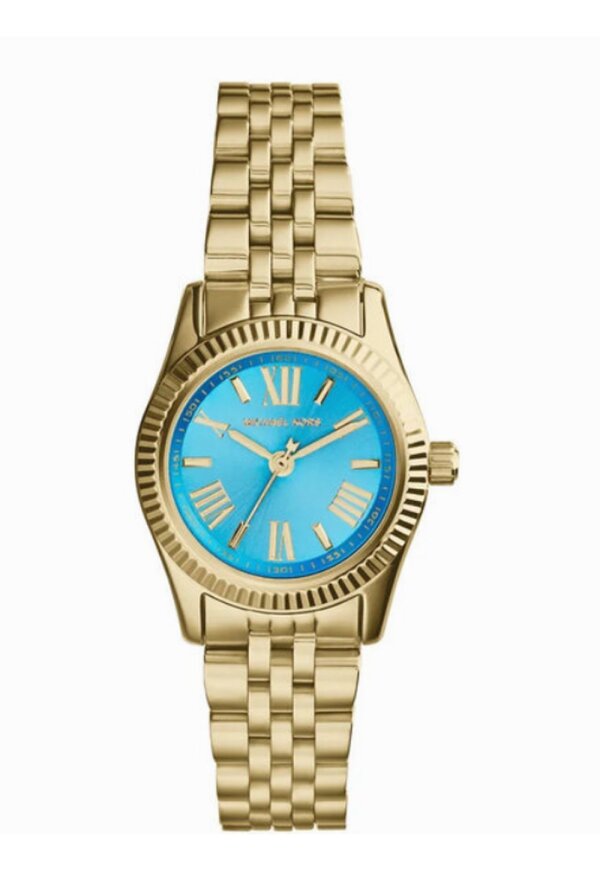 Michael Kors Lexington Lady Damenuhr gold türkis Edelstahl