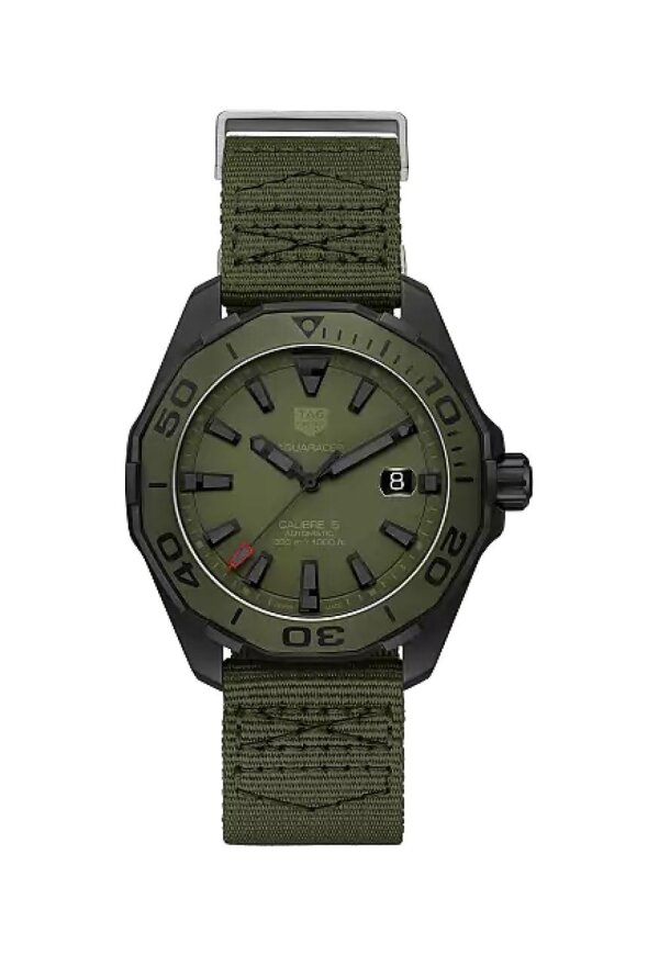 Tag Heuer Aquaracer Herrenuhr Titan militärgrün WAY208E.FC8222