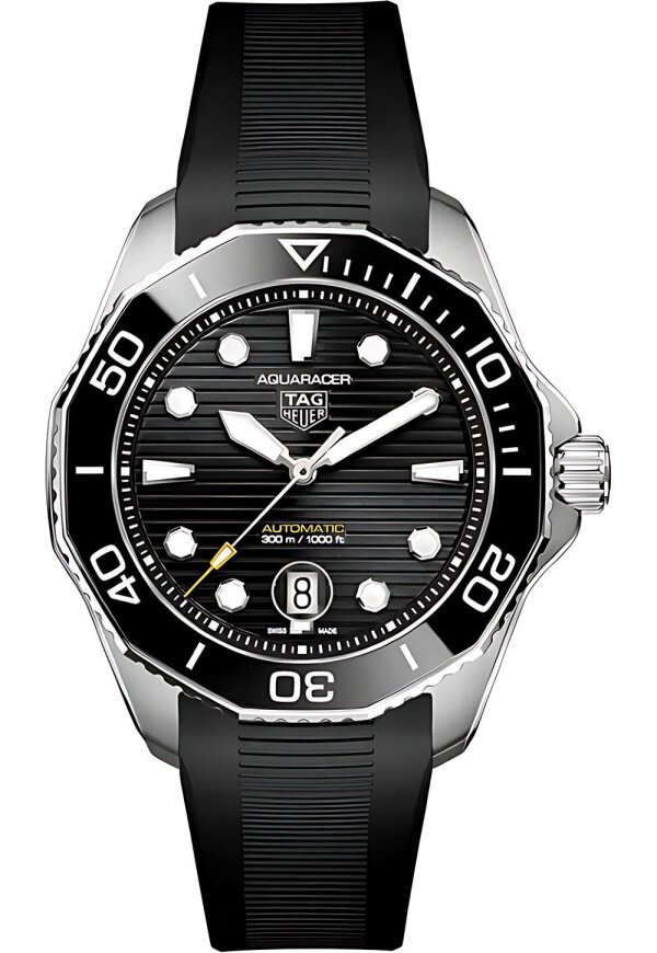 Tag Heuer Aquaracer Herrenuhr silber schwarz WAY211A.FT6151