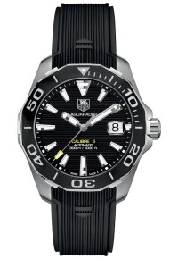 Tag Heuer Aquaracer Herrenuhr silber schwarz WAY211A.FT6151