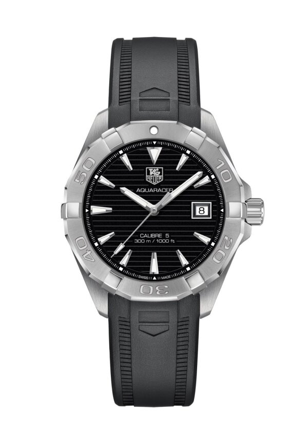 Tag Heuer Aquaracer Herrenuhr silber schwarz WAY2110.FT8021