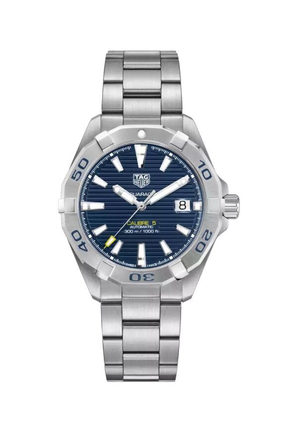 Tag Heuer Aquaracer Herrenuhr silber blau WBD2112.BA0928