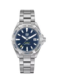 Tag Heuer Aquaracer Herrenuhr silber blau WBD2112.BA0928