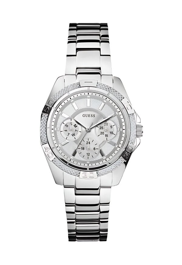 Guess Mini Phantom Damenuhr Chronograph silber