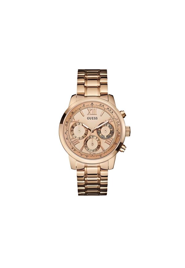 Guess Sunrise Damenuhr Edelstahl roségold
