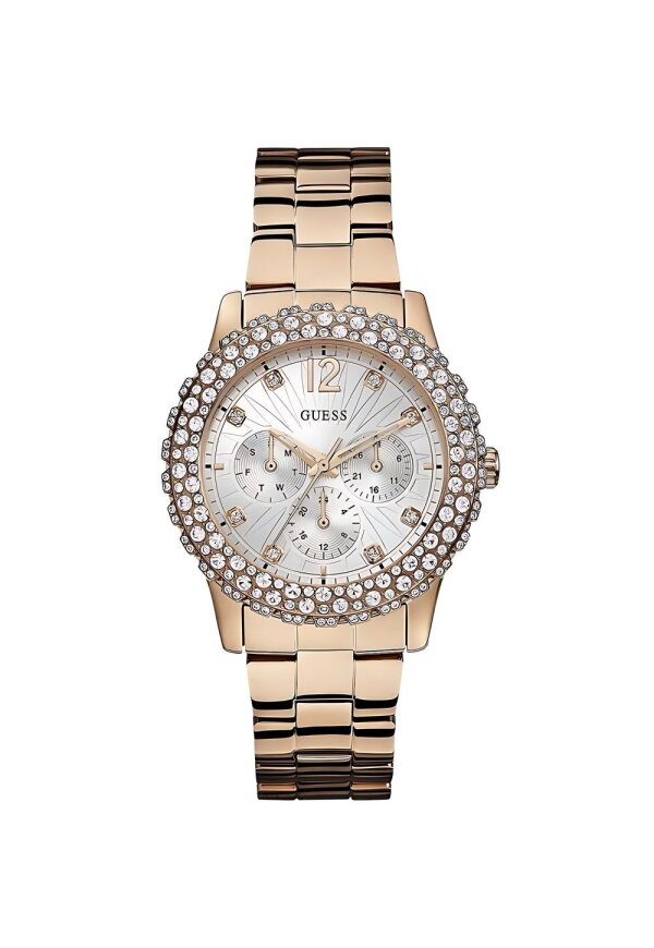 Guess Dazzler Damenuhr Chronograph roségold