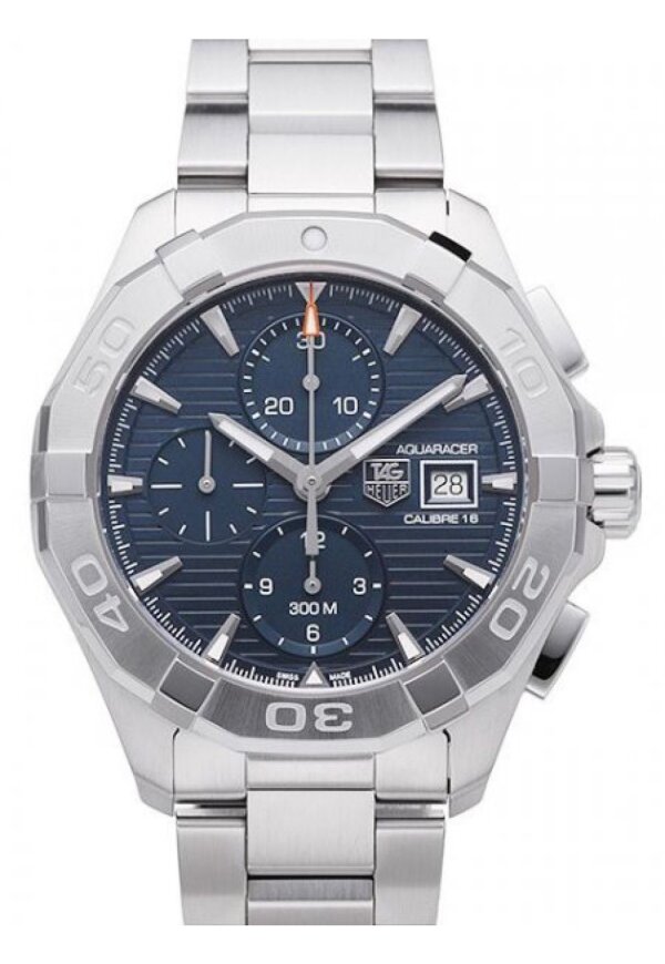 Tag Heuer Aquaracer Herrenuhr silber blau CAY2112.BA0927