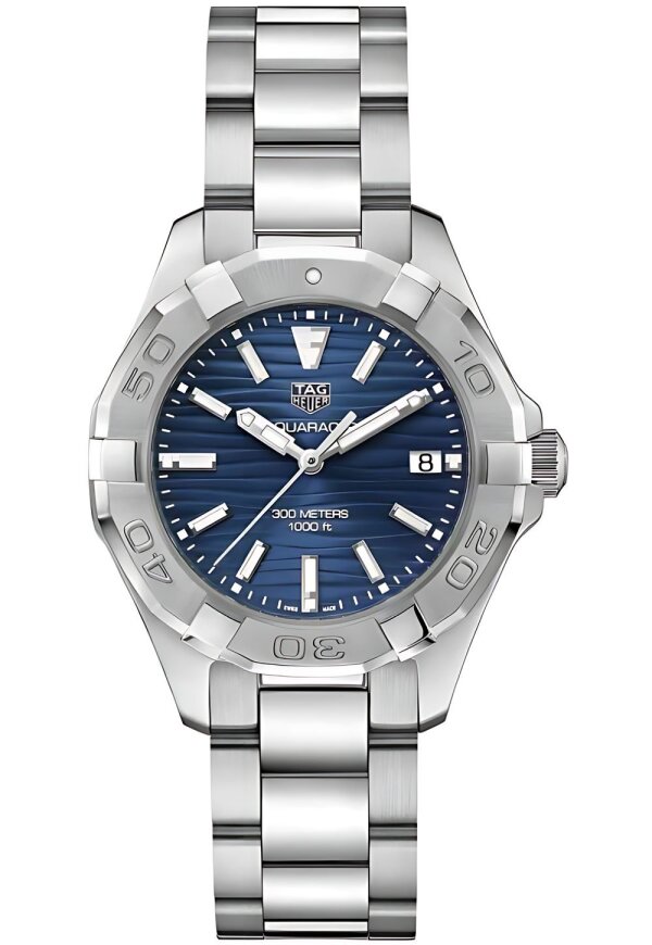Tag Heuer Aquaracer Lady Damenuhr silber blau WBD131D.BA0748