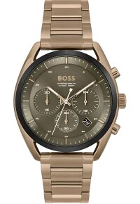 Hugo Boss Top Chronograph Gold Edelstahl Grün HB1514094