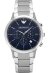 Emporio Armani Renato Herrenuhr Chronograph silber blau AR2486