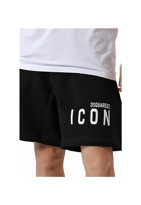 Dsquared2 Shorts Relax Fit Schwarz Herren