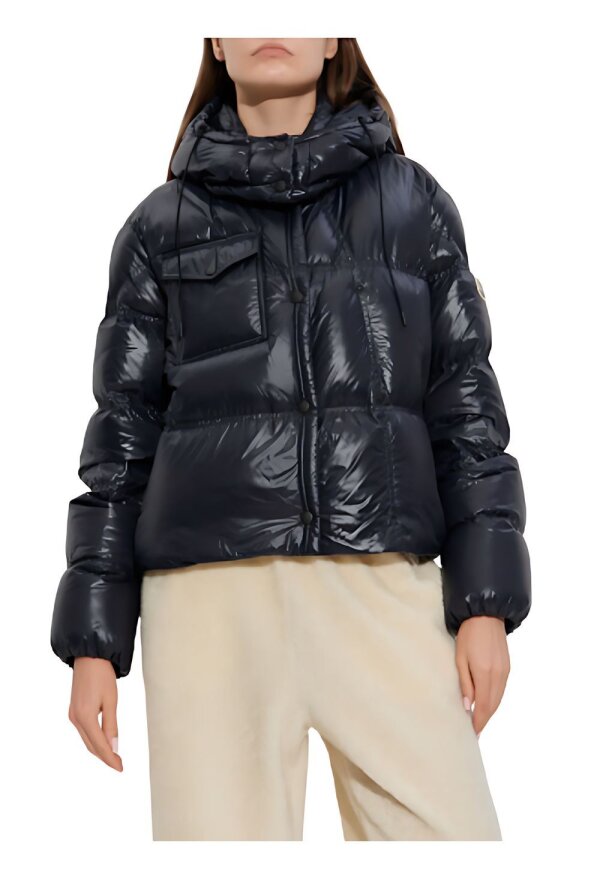 Moncler Erea Luxus-Daunenjacke in Tiefschwarz