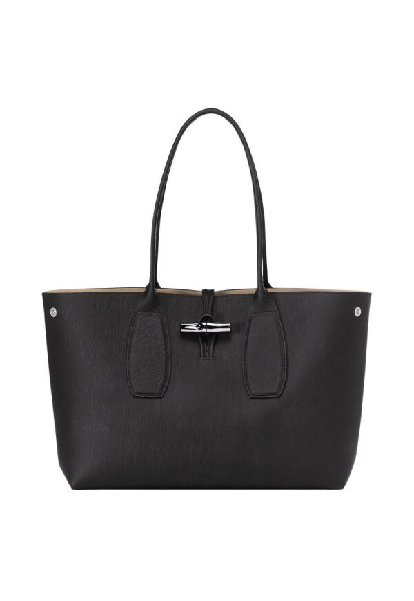 Longchamp Le Roseau L Tote Bag Schwarz