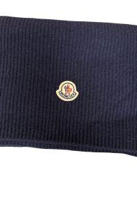 Moncler Kaschmir Schal in Dunkelblau