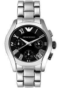 Emporio Armani Chronograph Damenuhr silber