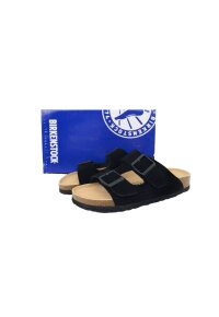 Birkenstock Arizona Soft Footbed Schwarz Velourleder