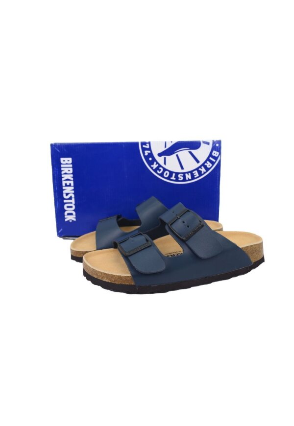 Birkenstock Arizona Soft Footbed Blau Glattleder