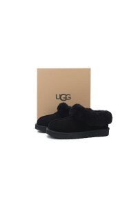 UGG Tazzette Plateauslipper in Schwarz mit Fell