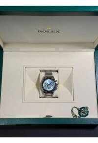 Rolex Cosmograph Daytona Platinum Ice-Blue Dial with Brown Cerachrom Bezel – Reference 116506