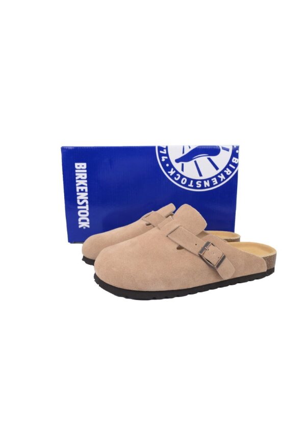Birkenstock Boston Soft Footbed Clog Beige